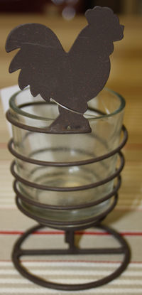 Chicken tealight holder